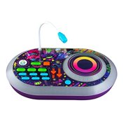 eKids Trolls World Tour DJ Trollex Party Mixer Turntable Toy for Kids Toddler Children Built in Microphone Record Sound Effects LED Light Show