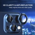 thumbnail image 4 of for iPhone 15 Pro Camera Lens Protector, [Drop Protection] 9H Tempered Glass Camera Cover Screen Metal Ring Case Friendly Scratch Resistant Easy to Install For iPhone 15 Pro,Blue, 4 of 6
