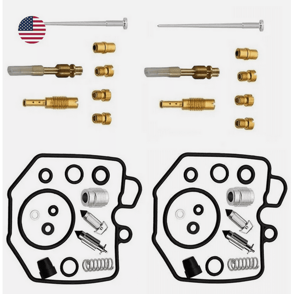 2X For Honda Hawk 400 CB400T CB400 N 1978-1979 Shtlyh Carburetor Carb Repair Rebuild Kit
