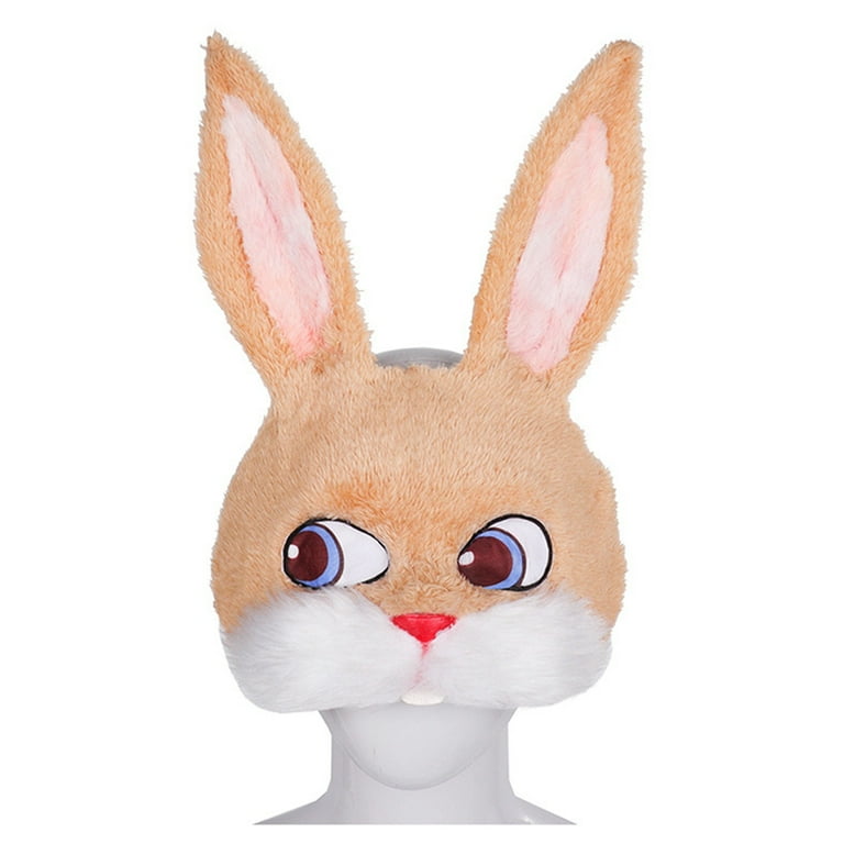 Bunny Mask Animal Half Face Rabbit Ear Mask for Easter Halloween Party  Mardi Gras Costume Accessory - Walmart.com