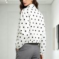 thumbnail image 7 of Enjoytime Polka Dots Jackets for Women Long Sleeve Zip Up Lightweight Coat Fall Plus Size Fashion Work Casual Outerwear, 7 of 7