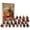 I, variant on 2D Christmas Bigfoot Advent Calendar Set, 24-Piece Acrylic Ornament Gift Box, Holiday Countdown Surprise (A)