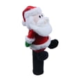 thumbnail image 3 of Funda protectora para cabeza de de golf de madera, regalo, resistente a arañazos, suave felpa, temática navideña, divertida funda para cabeza de Papá Noel, 3 of 8