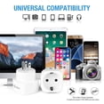 thumbnail image 3 of Adaptador de Enchufe Europeo a EE. UU. Unidapt Blanco 2 Paquetes, 3 of 7