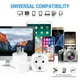 thumbnail image 3 of Adaptador de Enchufe Europeo a EE. UU. Unidapt Blanco 2 Paquetes, 3 of 7