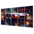 thumbnail image 2 of Designart "Cobra Car at Night in Classic Style II" Classic Metal Wall Art Set, 2 of 5