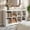White, variant on iSunirm 8 Cube Storage Organizer with Charging Station, 3-Tier Farmhouse Wooden Cube Bookcase for Living Room, Entryway, Walnut