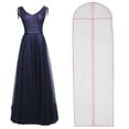 thumbnail image 4 of Muyoka Bolsa para vestido de novia de 180cm, fundas para ropa con cremallera, fundas antipolvo para ropa, bolsa de almacenamiento para traje de hombre/mujer para guardarropa/organizadores de viaje Muyoka Hogar, 4 of 7