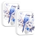 thumbnail image 2 of Blue Bird Flowers Night Lights Plug into Wall LED with Auto Light Sensor Warm Light for Kids Hallway Bedroom Living Room Kitchen Bathroom Set of 2, 2 of 7
