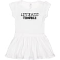 thumbnail image 3 of Inktastic Little Miss Trouble Girls Baby Dress, 3 of 5