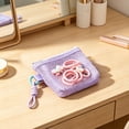 thumbnail image 5 of Dongrere Mesh Mini Zipper Pouch, Portable Breathable Storage Bag, Clear Cosmetic Bag for Home Travel Outdoor Use, 4x1.2x3.7 Inch, Purple, 5 of 6