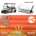 thumbnail image 5 of Uorisanigo Sunset Cactus Golf Cart Seat Covers Fits for EZGO, Yamaha, Club Car and More 2 Person Seats Golf Carts, Universal Golf Cart Seat Towel Blanket with 4 Front Pockets, 5 of 7