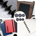 thumbnail image 5 of 33Pcs Black Book Binding Discs 3 Size ABS Plastic Discbound Plastic Expansion Discs Binding Ring Discs for DIY Notebook Artwork, 5 of 5