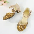 thumbnail image 6 of JSCDRPDWL Size 10 Toddler Girl Sandals Boy Slippers Size 3 Toddler Girls' Low Heeled Rhinestone Bows Princess Dress Shoes-Ideal for Weddings and Parties New Baby Girl Gifts, 6 of 6
