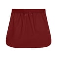thumbnail image 6 of Lutiedan Girls School Uniform Skirt Elastic High Waist Wrinkle Resistant Pull-on Scooter Skirt Workout Golf Running Skirts with Pocket 5-15 Years, 6 of 8