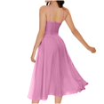 thumbnail image 4 of FcBaudy Camisole Sans Manches Robe Col en V, Robes d'Été pour Femmes, Robes de Mode pour Femmes Robe à Bretelles Colorées Col en V Robe pour Femmes, 4 of 4