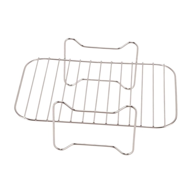 Accesorios para freidora de aire, bandeja para hornear brochetas, portátil con asa, rejilla multiusos para parrilla, rejilla para freidora de aire