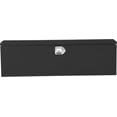 thumbnail image 2 of 48inx15inx15in Steel Truck Bed Tool Box with Diamond Plate Side Handle and Lock Keys Portable Storage Organizer for Pickup RV Trailer Black, 2 of 9