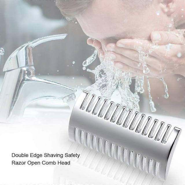 Double Edge Shaving Safety Razor Open Comb Head Male Safety Razor Head Shaving Tool Barber Home Use