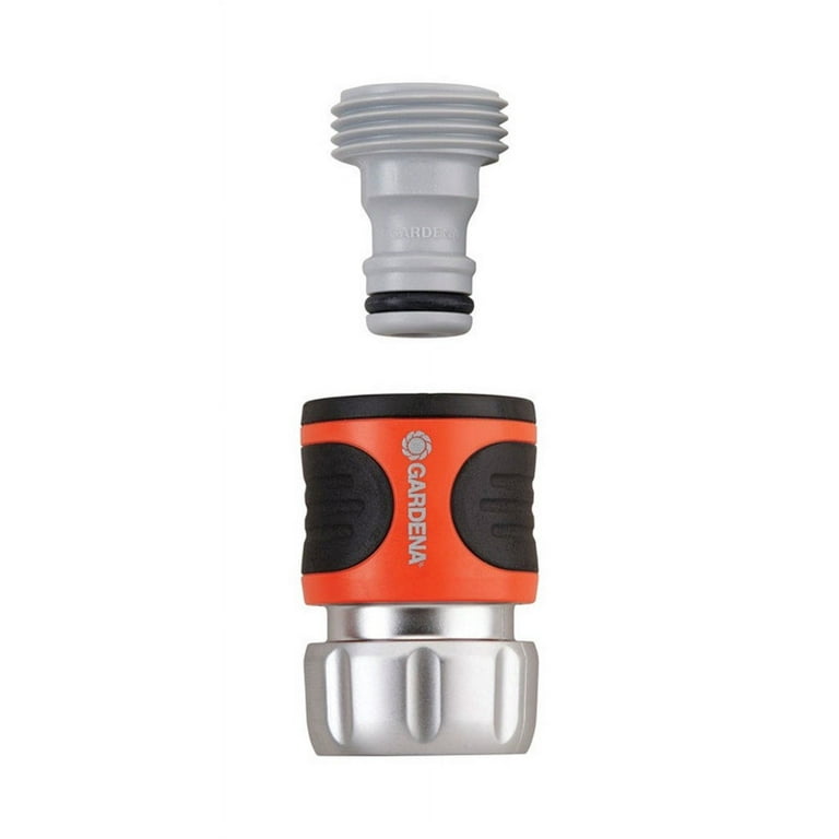 Gardena 1/2 & 5/8 in. Nylon/ABS Threaded Female/Male Quick Connector Hose Set Gardena 1/2 & 5/8 in. Nylon/ABS Threaded Female/Male Quick Connector Hose Set