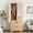 Natural with Mirror, variant on AISWORD 60" Tall Metal Wardrobe Cabinet with 1 Drawer and Hanging Rod, 2 Doors Closet with Adjustable Shelf, White
