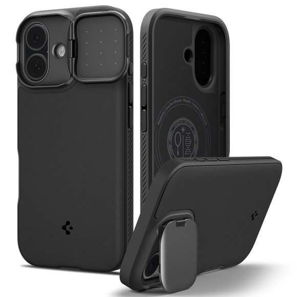 Funda Spigen Optik Armor MagFit para iPhone 17 - Negra