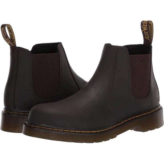 Dr. Martens 2976 Boots Kids US 5 Brown Leather Round Toe Ankle Chelsea ZOGG180