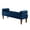 Navy Blue, variant on Xukmct Rectangle Bed Bench with Wood Legs, Upholstered Velvet Entryway Bench for Living Room, Bedroom, Office, Black