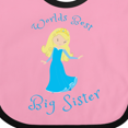 thumbnail image 4 of Inktastic World's Best Big Sister Girls Baby Bib, 4 of 4
