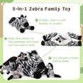 thumbnail image 5 of MaoGoLan 25" Giant Zebra Stuffed Animal with 4 Babies Plush Toy, 5 of 8