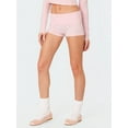 thumbnail image 3 of Sunwanar Womens Pajama Shorts Fold Over Low Waist Stretch Cotton Active Yoga Shorts Pajamas Bottoms, 3 of 6