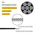 thumbnail image 2 of Cable de alambre Flngr 304 de acero inoxidable de 1,59 mm a 2,38 mm, 2 of 7