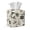 Beige-Ink Floral, variant on Kuiaobaty Ink Floral Print Cube Tissue Box Cover with Chinese Style Square Tissue Box Cover with Easy Refill Leather Tissue Holder Facial Paper Organizer Dispenser for Home Office Desk, Beige