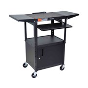 Offex Adjustable Height Table With Cabinet