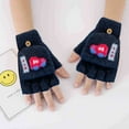 thumbnail image 4 of Toddler Infant Winter Mittens Lined with Fleece Easy-on Baby Boy Girls Warm Gloves Outdoor - style2;, 4 of 5