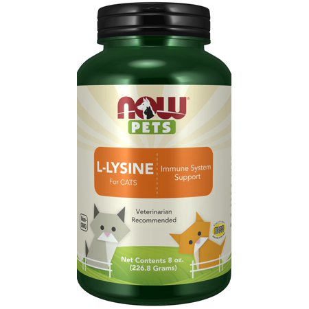 UPC: 0733739044501 | NOW Pet Health  L-Lysine Supplement  Powder  Formulated for Cats  NASC Certified  8-Ounce