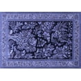 thumbnail image 1 of Ahgly Company Machine Washable Indoor Rectangle Persian Blue Traditional Area Rugs, 5' x 7', 1 of 4