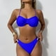 thumbnail image 5 of Traje de baño para mujer, bikini estampado con tirantes y escote en V, conjunto de traje de baño de tres piezas, trajes de baño para mujer, 5 of 7