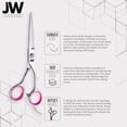 thumbnail image 3 of JW Professional Shears R Series - Barber & Hair Cutting Scissors/Shears Japanese Stainless Steel & Cutting Comb, 3 of 8