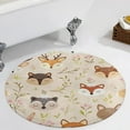 thumbnail image 2 of Cute Forest Animals Print Round Area Rugs for Bedroom Living Room, 2FT Soft Comfy Indoor Circle Carpets, Carpet Home Decor Floor Mat, 2 of 6