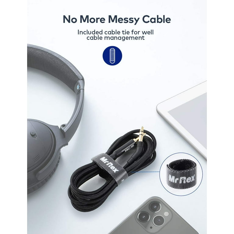 Utilfreds sponsoreret Opgive 2.5mm to 3.5mm Audio Aux Cable for Bose 700 QuietComfort QC45 QC35II QC35  QC25 Headphones, JBL E45BT E55BT - Walmart.com