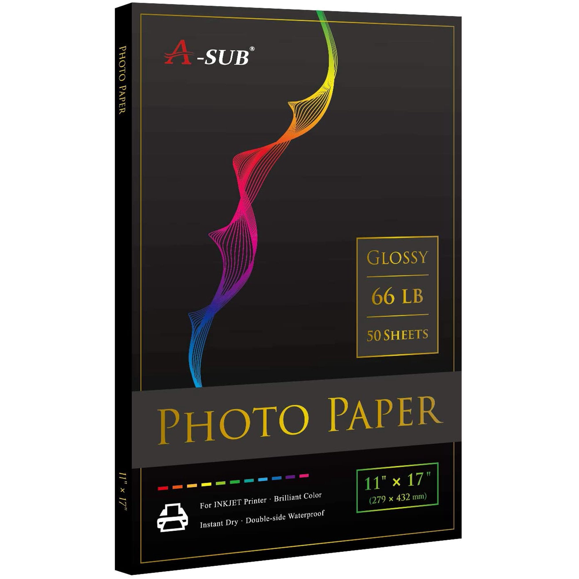 260Gsm High Glossy Photo Paper Inkjet Paper Printer 13x19 Agfa A3 Plus 60 Sheet A3 