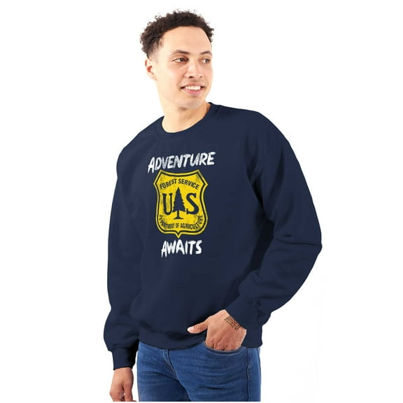 US National Forest Service Adventure Sweatshirt for Men or Women Brisco Brands S