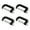 Black-Four pieces, variant on Durablity 2 in G Clamp With Resistant Finish Secure Grip For DIY Projects Home Repair