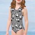 thumbnail image 3 of SEANATIVE Cartoon Panda One Piece Bathing Suit Size 5-6 Y Elastic Kids Girls Girls Bikini Swimsuit Lightweight Beach Swimwear Body Suits, 3 of 7
