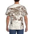 thumbnail image 3 of Vsdgher Western Desert Cowboys3 Print Men's Dry Fit Mesh Athletic Shirts Moisture Wicking Tennis T-Shirt Tops, 3 of 9