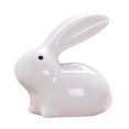 thumbnail image 4 of GUOOL Modern Ceramic Bunny Figurine Art Animal Craft Ornament Statues Porcelain Rabbit White, 4 of 9