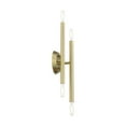 thumbnail image 3 of 46771-01 Livex Lighting Soho - 4 Light ADA Wall Sconce In Modern Style-17 Inches Tall and 5.13 Inches Wide-Antique Brass Finish, 3 of 10