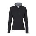 thumbnail image 2 of J. America - Women's Omega Stretch Quarter-Zip Pullover - 8433, 2 of 3