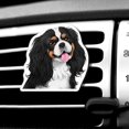 thumbnail image 1 of WIRESTER Car Air Freshener Fragrance Vent Clip Interior Decoration for Cars with Lemon Scented Pad - Tricolor Cavalier King Charles Spaniel Dog, 1 of 7